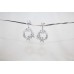 Long Earrings Silver 925 Sterling Dangle Drop Women Zircon Stone Handmade D769